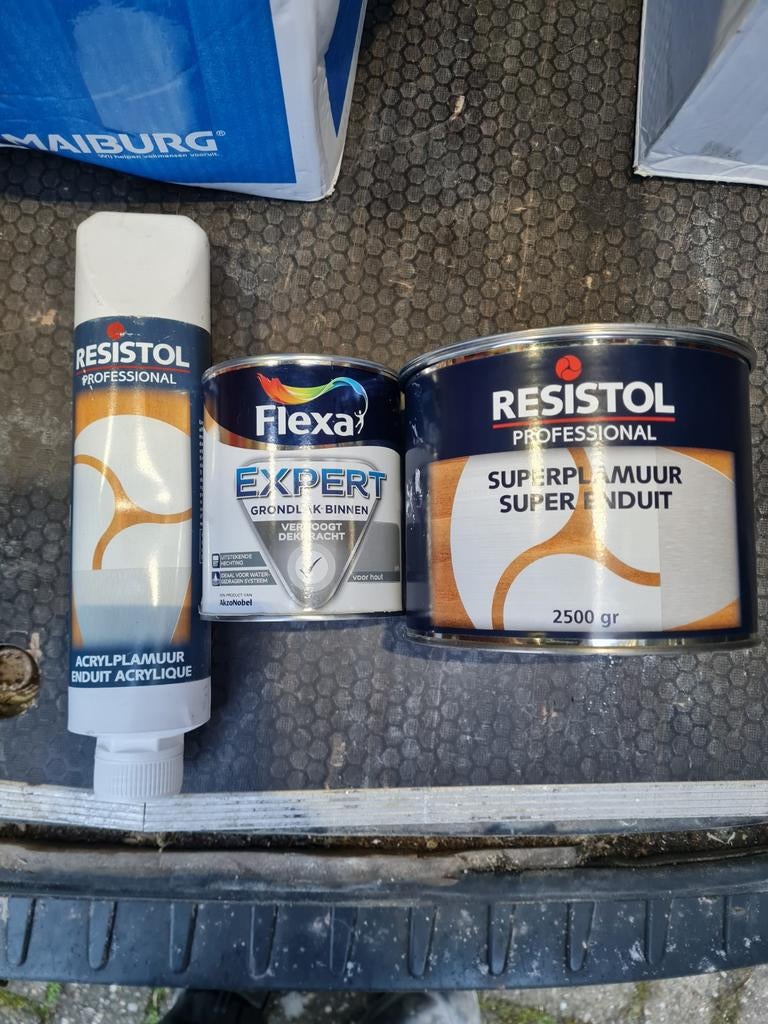Plamuur en grondlak, Ophalen, Nieuw, Wit