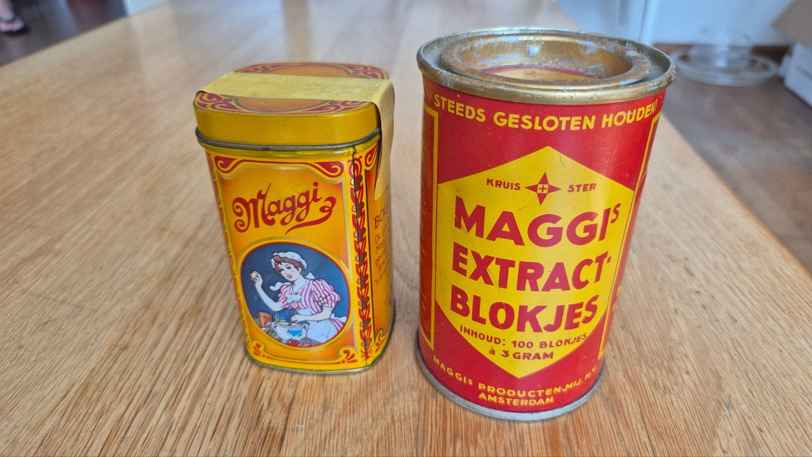 Vintage Maggi Blikjes - Kruiden en Extract Blokjes, Ophalen, Gebruikt