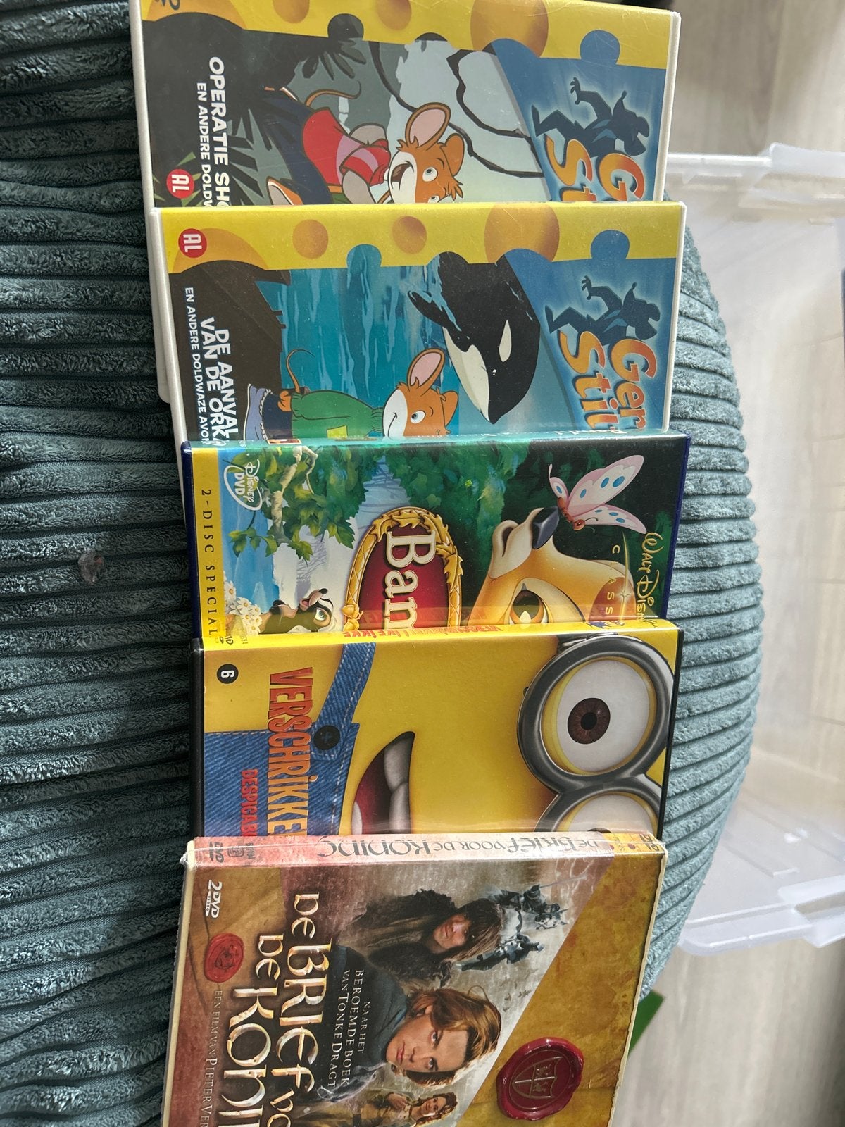 Diverse kinderfilms op DVD: Geronimo Stilton, Bambi, Minions, Cd's en Dvd's, Gebruikt, Animatie, Alle leeftijden, Nederlands