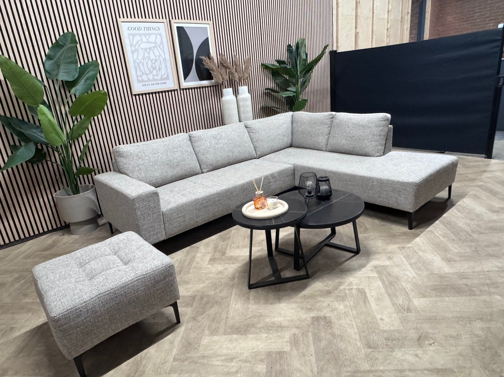 ZGAN | Moderne Kwaliteit Hoekbank - Grijs - 260 x 215