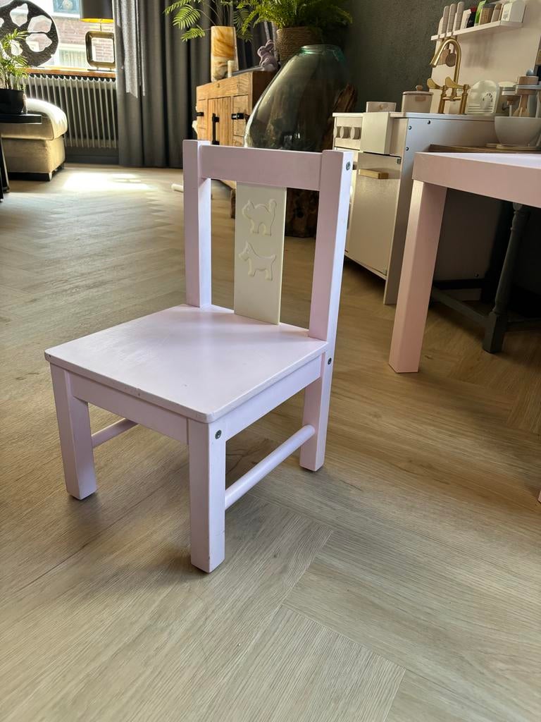 IKEA KRITTER Dreumes / Peuter Stoeltje - Roze, Ophalen, Gebruikt, Stoel(en)