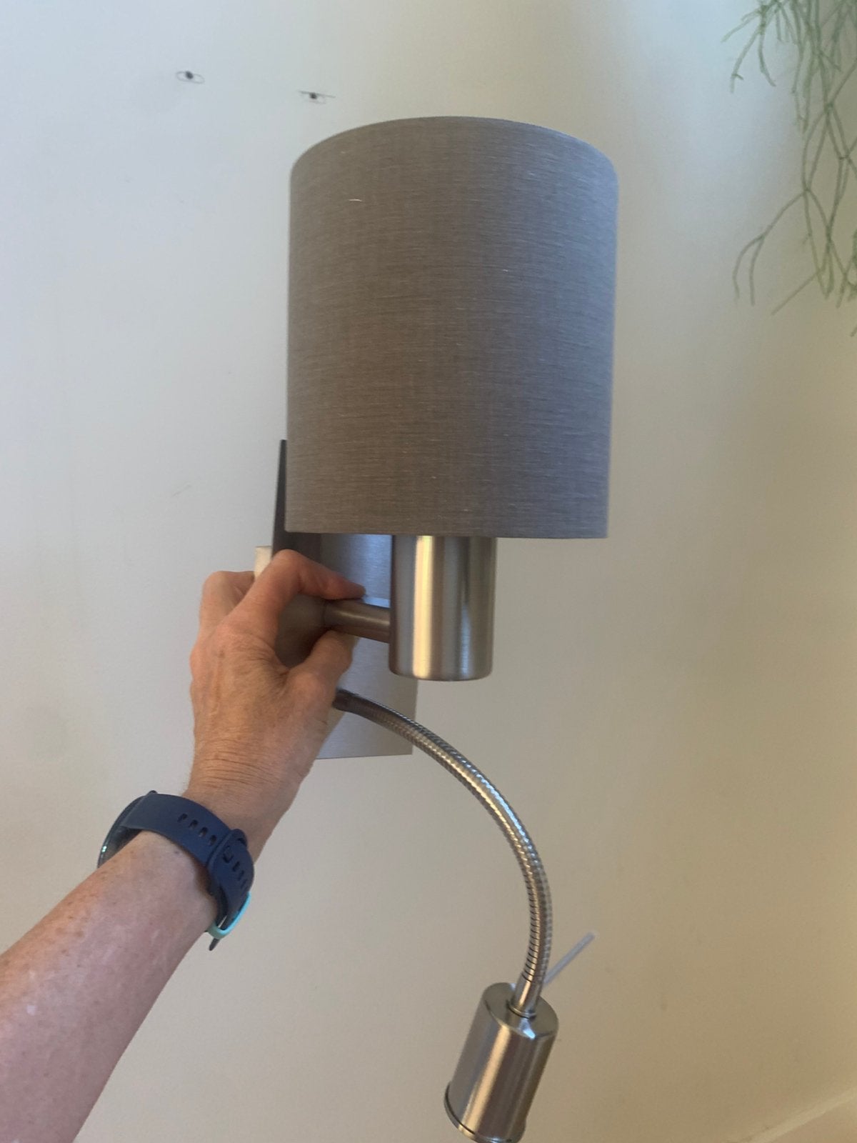 2 Nieuwe Bedlampjes Taupe met Leeslampje - EGLO Pasteri, Ophalen, Nieuw, Metaal