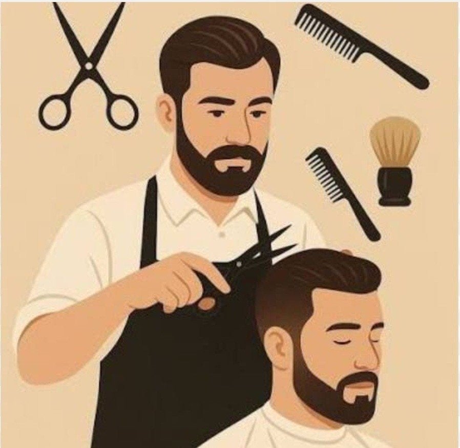 Ik zoek een kapper voor mijn kind; hij heeft een gratis knip, Verzenden, Zo goed als nieuw, Overige formaten
