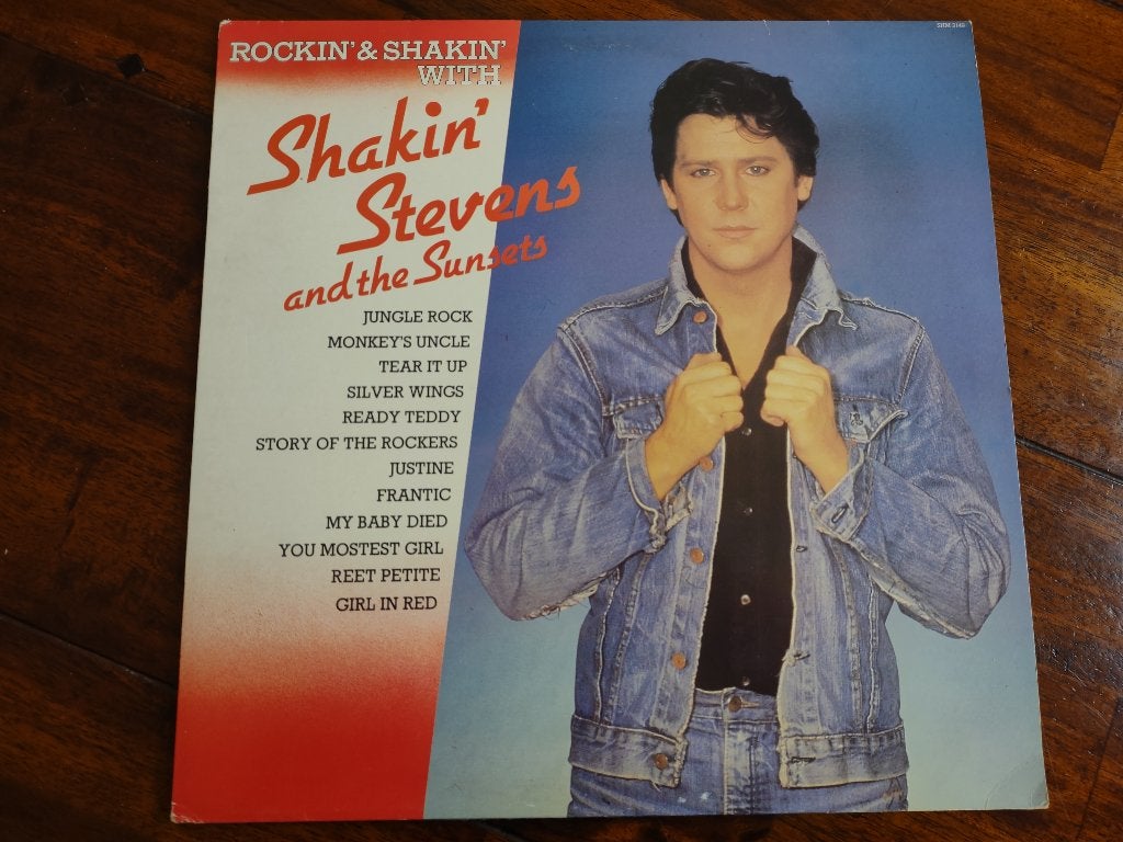 Lp - Rockin' & Shakin' with Shakin' Stevens and the Sunsets, Ophalen of Verzenden, Zo goed als nieuw, 12 inch, Rock-'n-roll