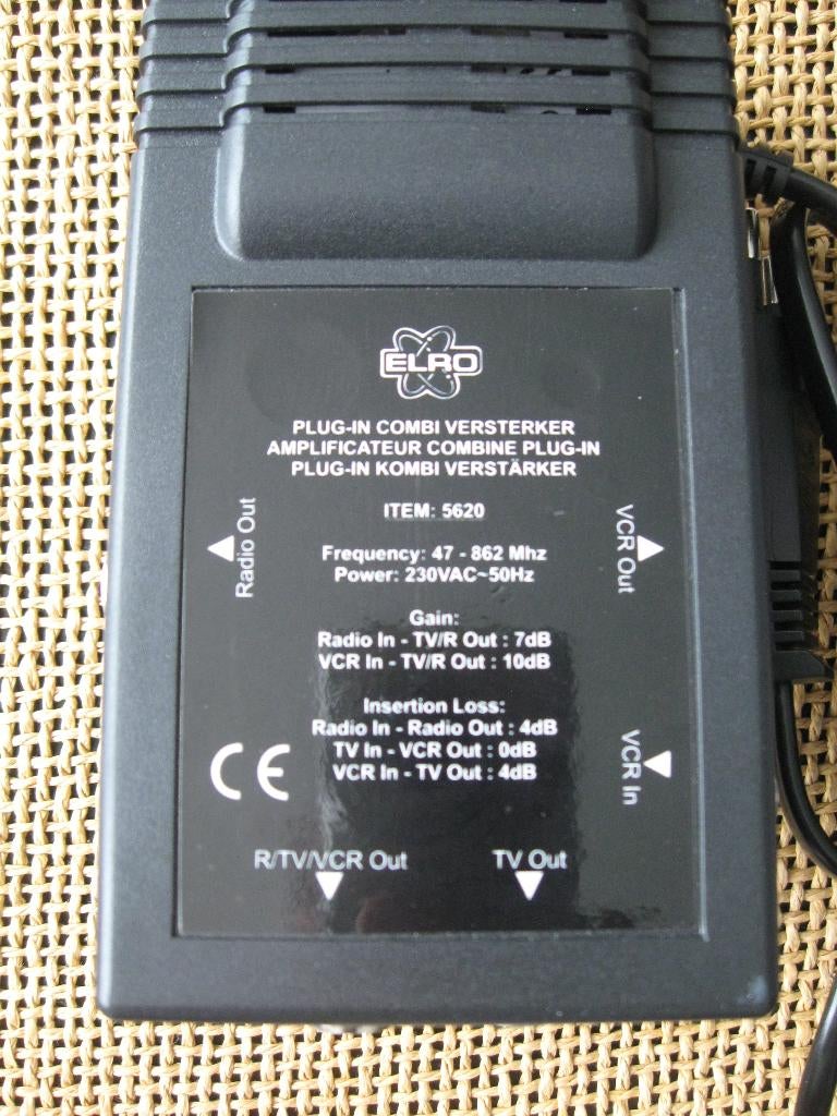 CAI Plug-In Combi Versterker ELRO item 5620, Ophalen of Verzenden, Nieuw