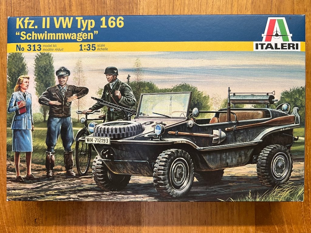 Italeri Kfz. II VW Typ 166 Schwimmwagen 1:35 - 313, 1:32 tot 1:50, Nieuw, Ophalen of Verzenden, Italeri
