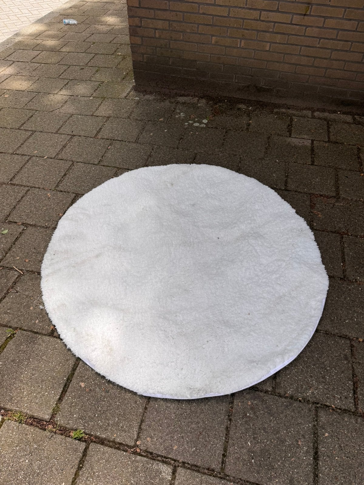 Rond wit kleed, Ophalen, Zo goed als nieuw, Wit, Rond