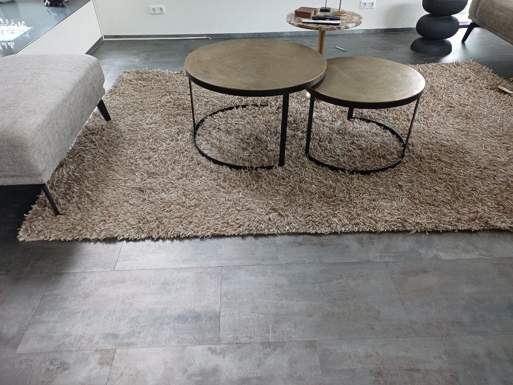 Bijzet tafeltjes, Minder dan 55 cm, Gebruikt, Metaal of Aluminium, Rond