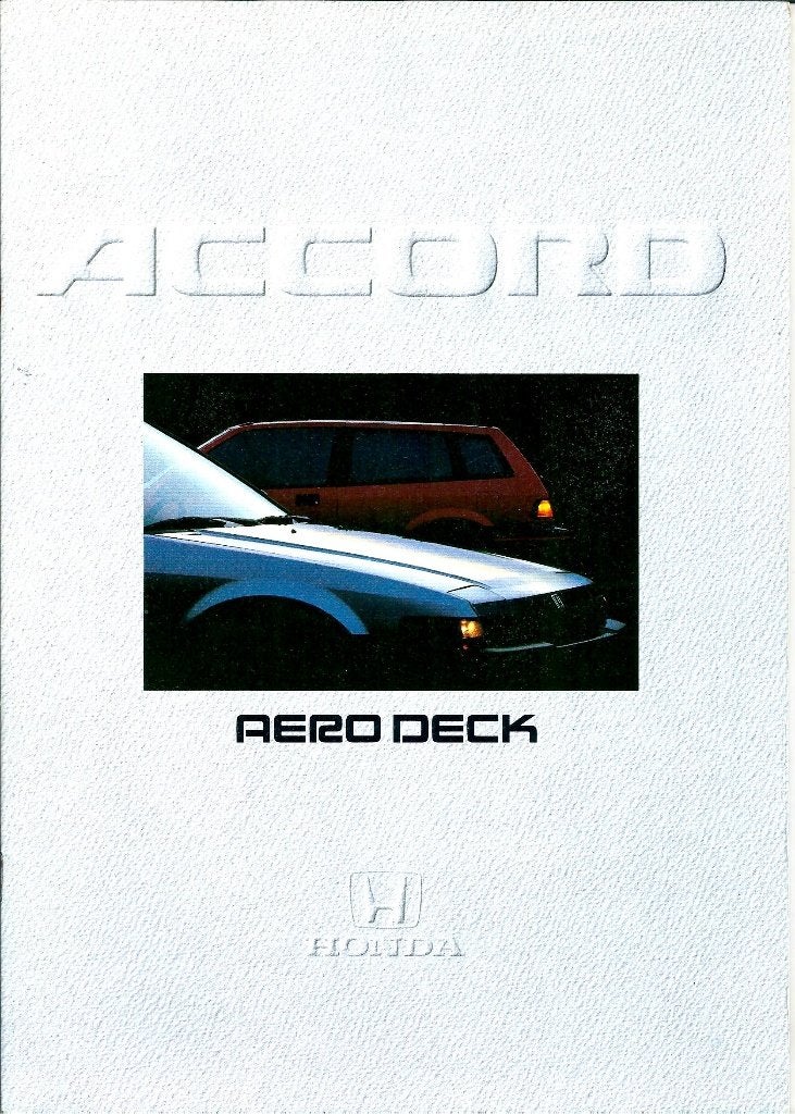 Brochure Honda Accord Aerodeck 1986, Ophalen of Verzenden, Gelezen, Honda