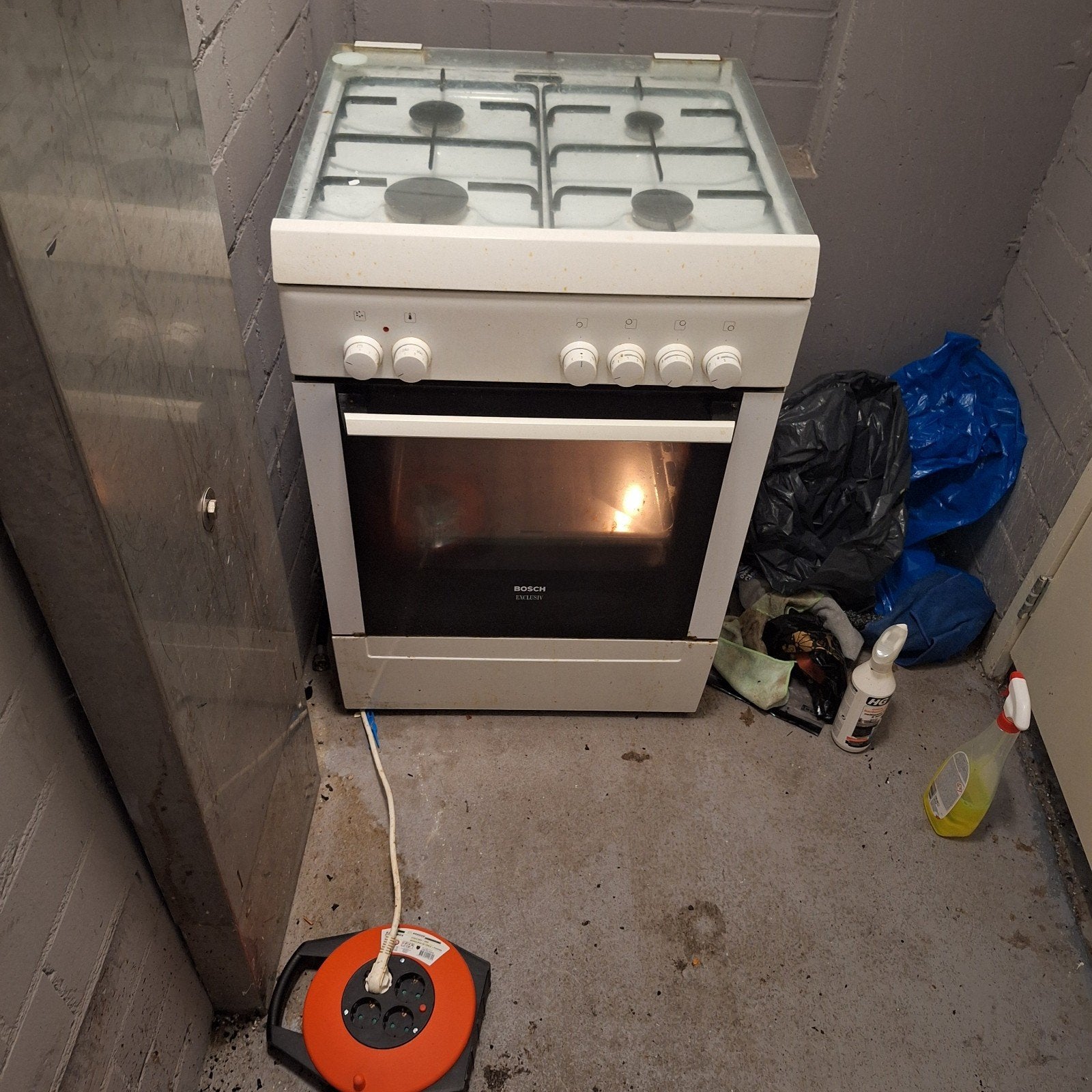 Bosch Vrijstaand Gasfornuis met Oven HSV422021N/01, Gebruikt, Energieklasse A of zuiniger, Gas, 85 tot 90 cm