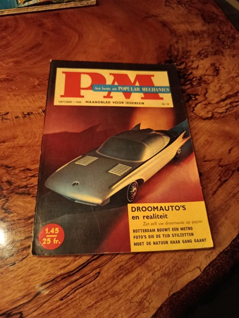 PM Popular Mechanics Maandblad Oktober 1960 - Droomauto's, Ophalen of Verzenden, Gelezen, Overige typen