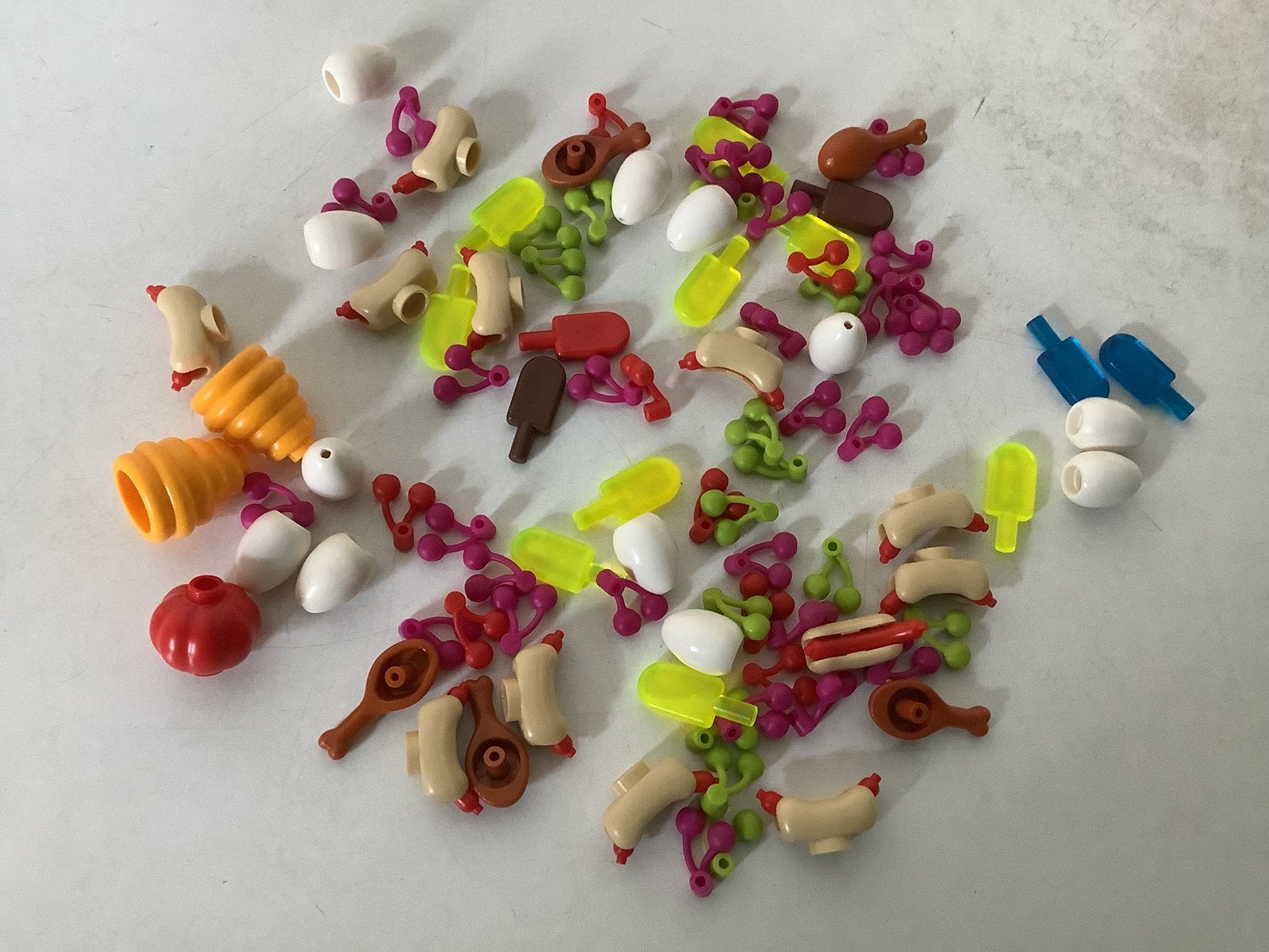 Lego Partij ijsjes kersen hotdogs etc., Ophalen of Verzenden, Gebruikt, Losse stenen, Lego