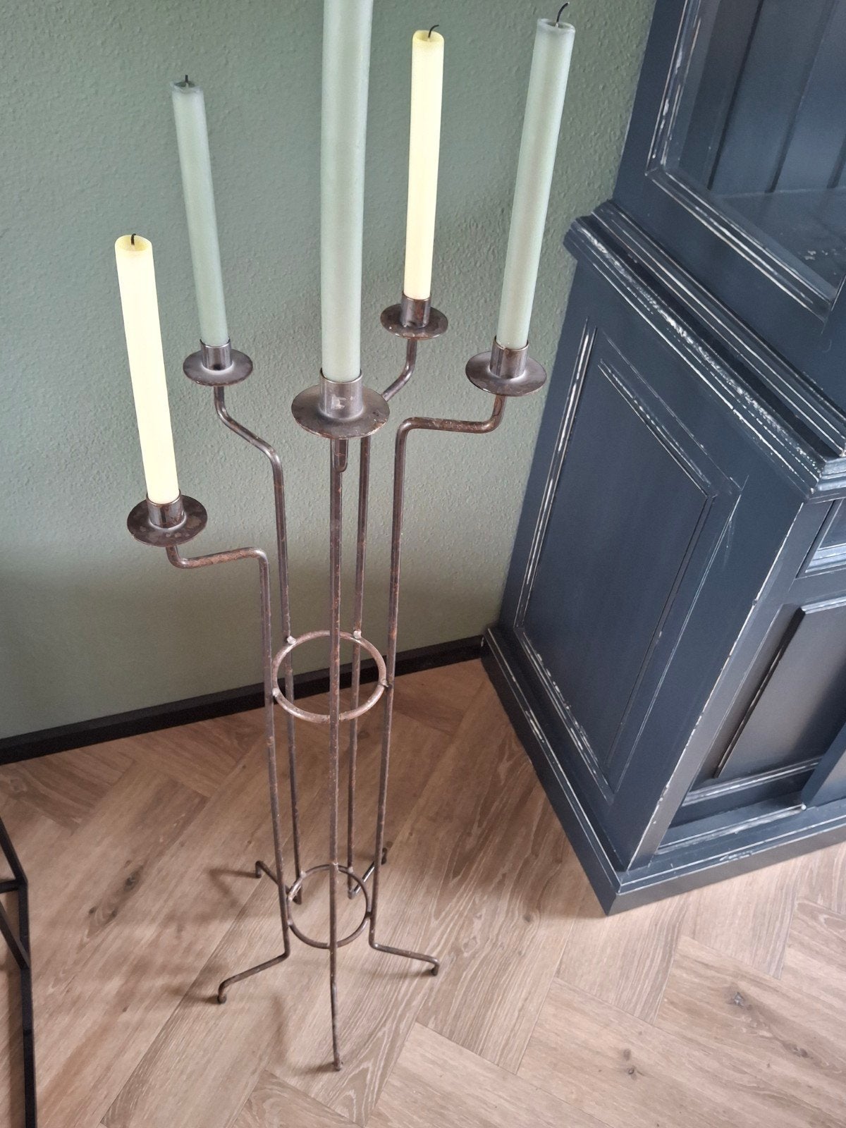 Vintage kandelaar, Antiek en Kunst, Ophalen of Verzenden