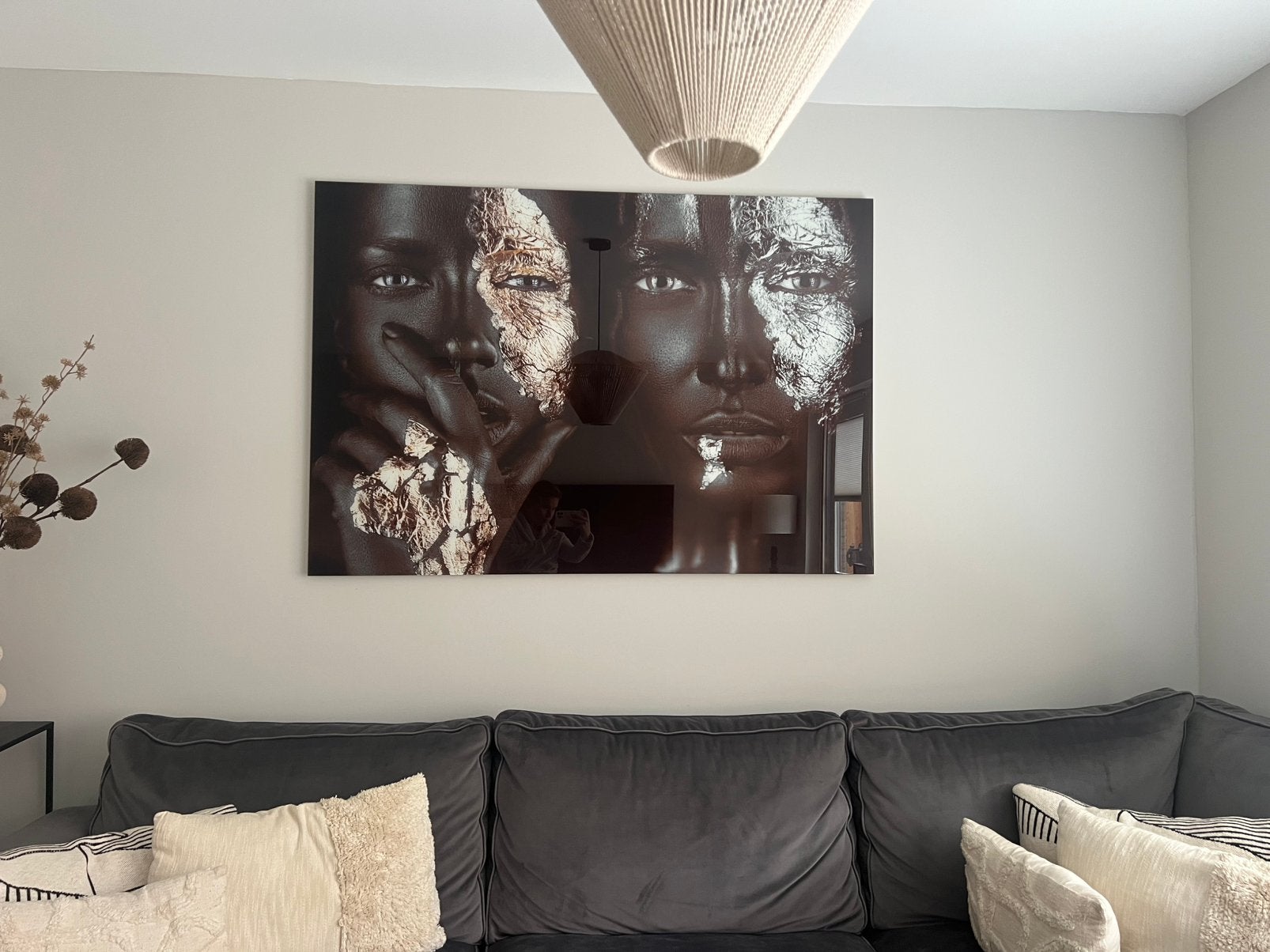 Glas schilderij vrouwen modern, Glas, Print, Portret, Ophalen