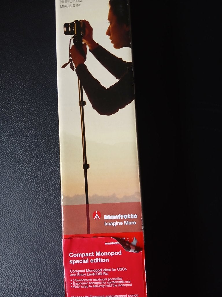 Manfrotto, Audio, Tv en Foto, Fotografie | Statieven en Balhoofden, Eenpoot, Nieuw, Ophalen of Verzenden, 150 tot 175 cm