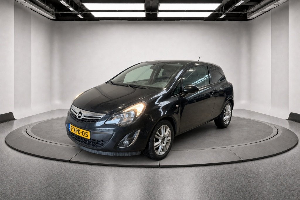 Opel Corsa 1.4-16V | Navigatie | Airco |, Auto's, Euro 5, 101 pk, 1398 cc, Zwart