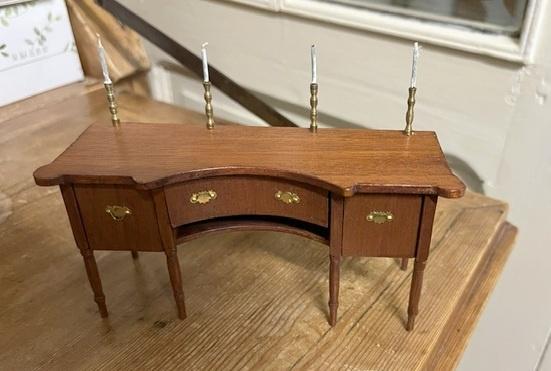 poppenhuis spullen: Bureau handgemaakt !, Verzamelen, Poppenhuizen en Toebehoren, Ophalen of Verzenden, Nieuw, Poppenhuis