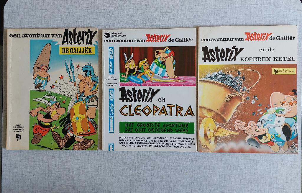 12 x Asterix 1966 -1987 Diverse uitgevers en titels, Boeken, Meerdere stripboeken, Ophalen of Verzenden, Gelezen
