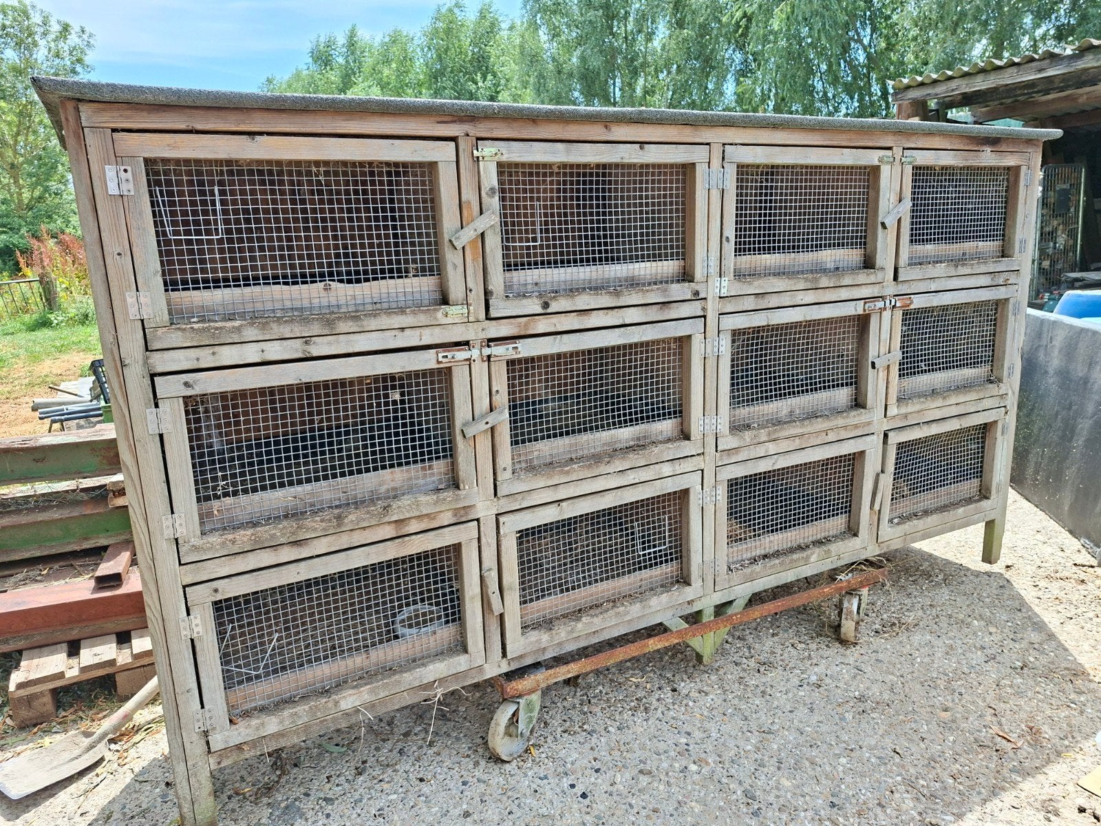 Cavia/Konijn flat "OPKNAPPER", Dieren en Toebehoren, Knaagdieren en Konijnen | Hokken en Kooien, Ophalen, 90 cm of meer, Konijn