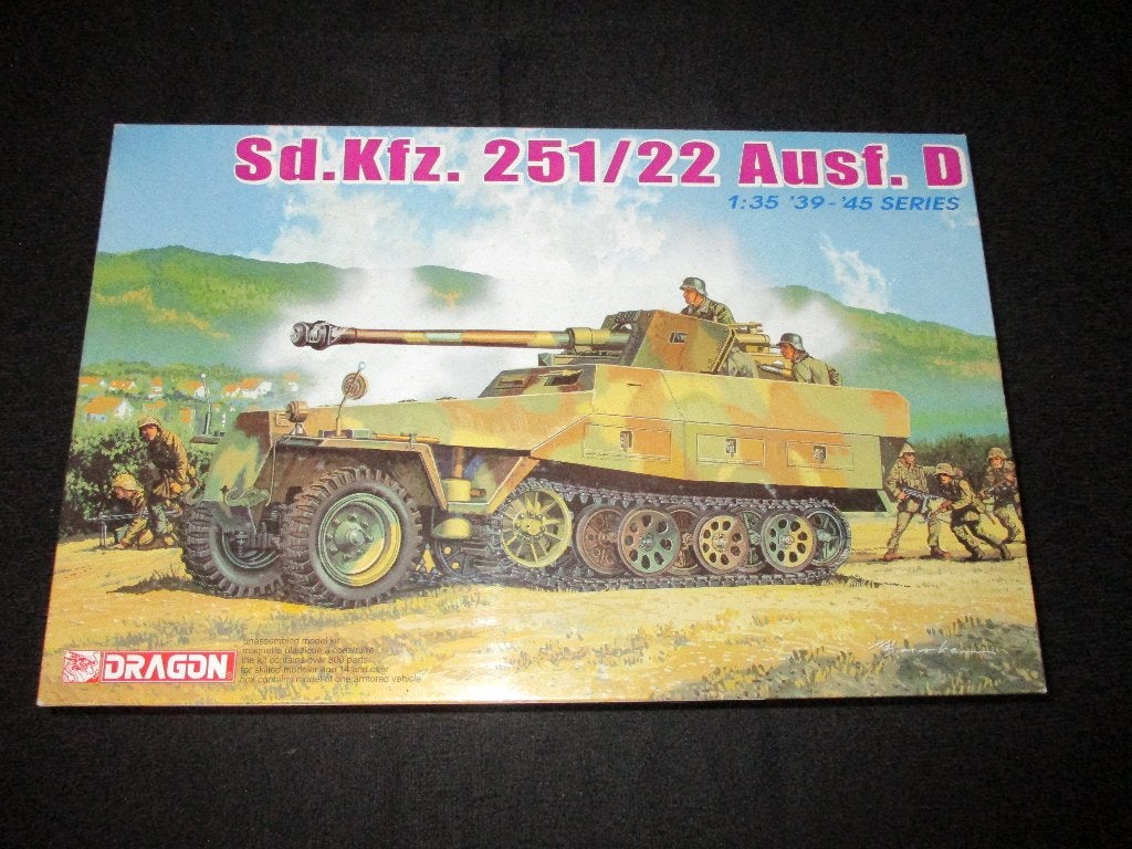 D-239,DRAGON 1-35,NO,6248,Sd.Kfz. 251/22 Ausf. D w/7.5cm PaK, Overige merken, 1:32 tot 1:50, Overige typen, Nieuw
