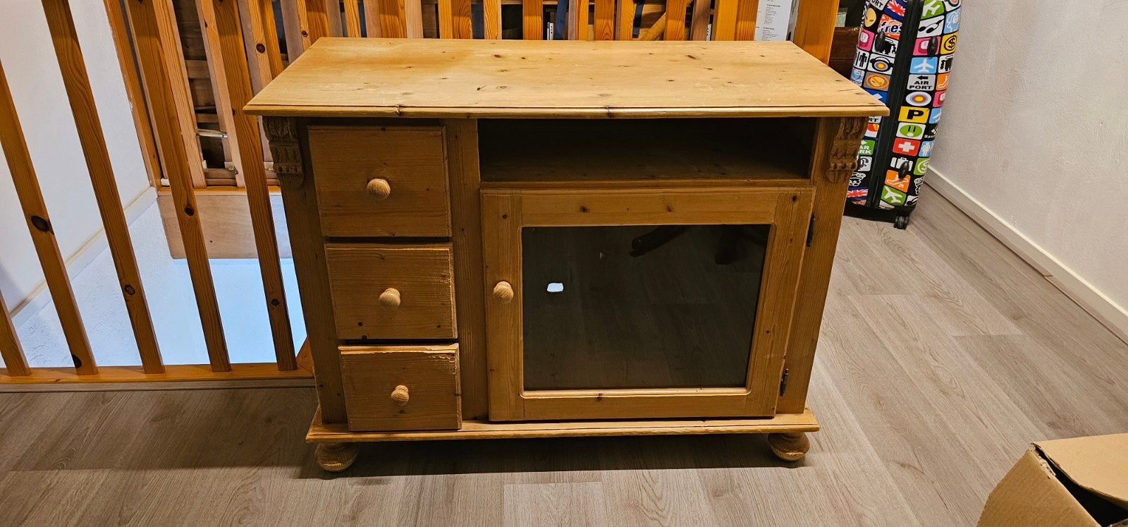 Gratis grenen tv-meubel (100x50x75 cm), Ophalen, Gebruikt, 50 tot 100 cm, Minder dan 100 cm