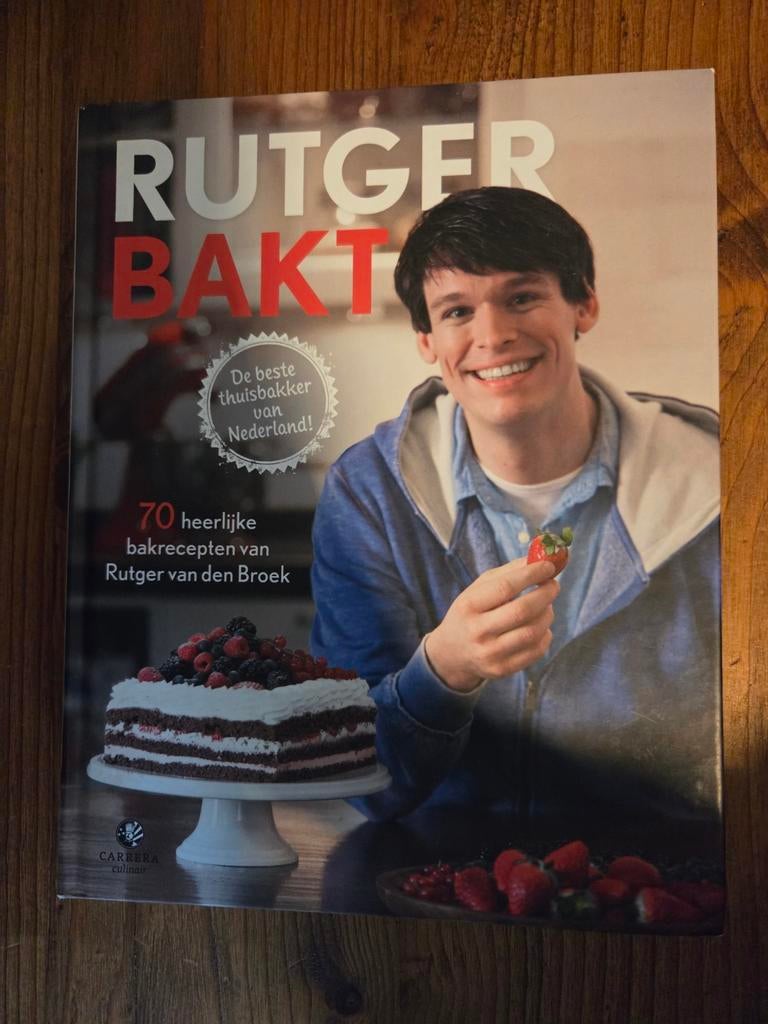 Bakboek: Rutger Bakt - Rutger van den Broek (HHB winnaar), Boeken, Ophalen of Verzenden, Zo goed als nieuw, Rutger van den Broek