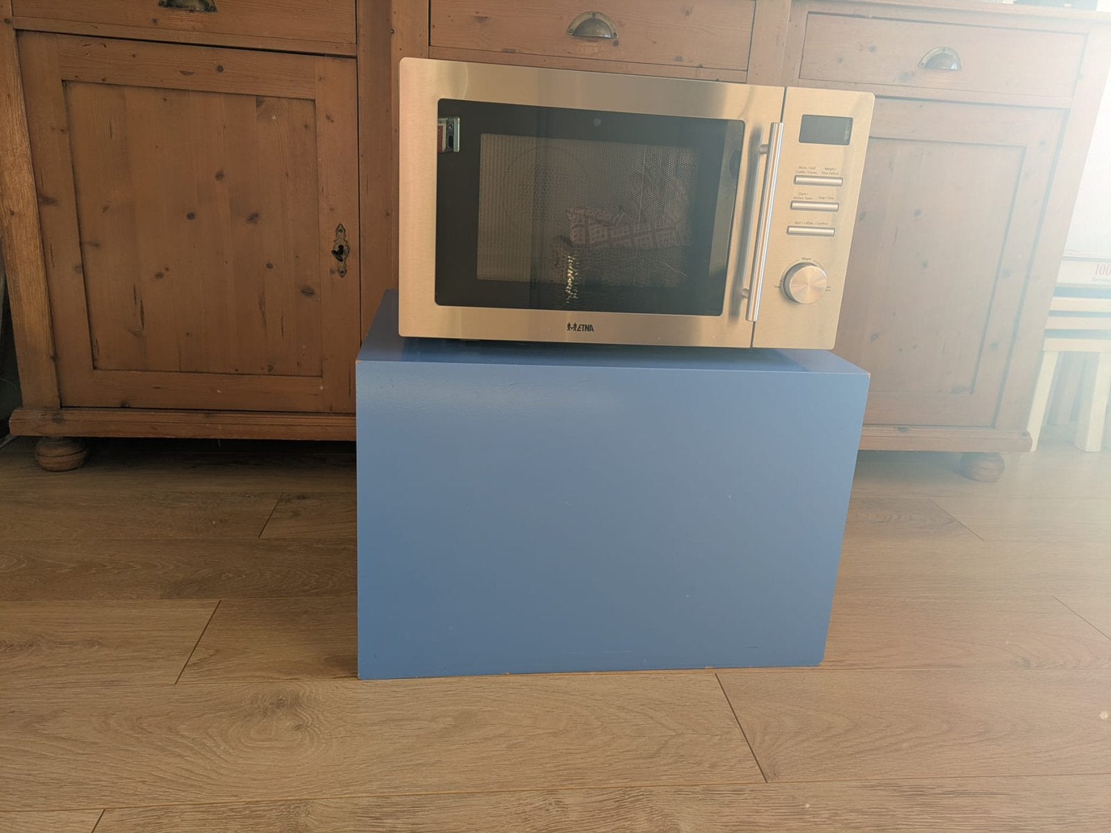 Etna combi oven/magnetron. CMV334RVS, Witgoed en Apparatuur, Ophalen, Combimagnetron, Zo goed als nieuw, Draaiplateau