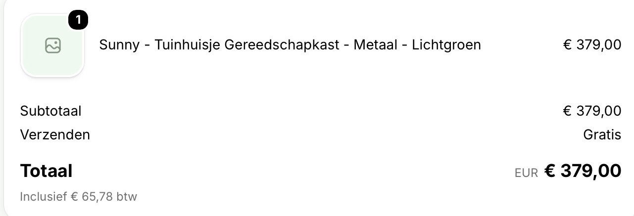 Nieuw Tuinhuisje/Gereedschapschuur - nog in verpakking, Minder dan 250 cm, Schuur, Nieuw, Ophalen of Verzenden