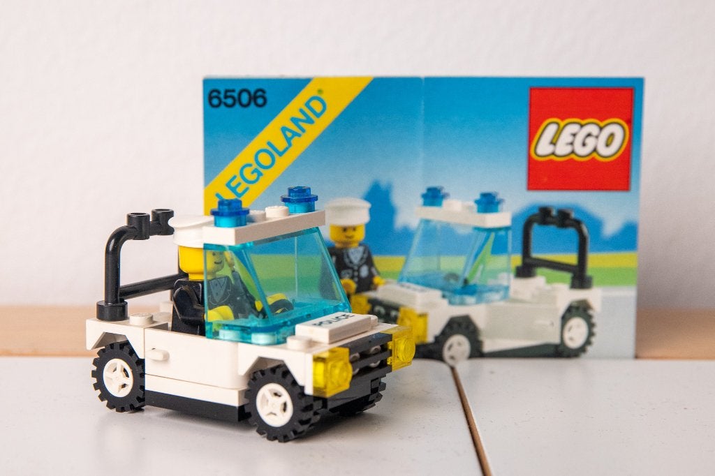 Vintage  Lego 6506 - Precinct Cruiser (1 v 2) met instructie, Lego, Ophalen of Verzenden, Inclusief instructies, Complete set