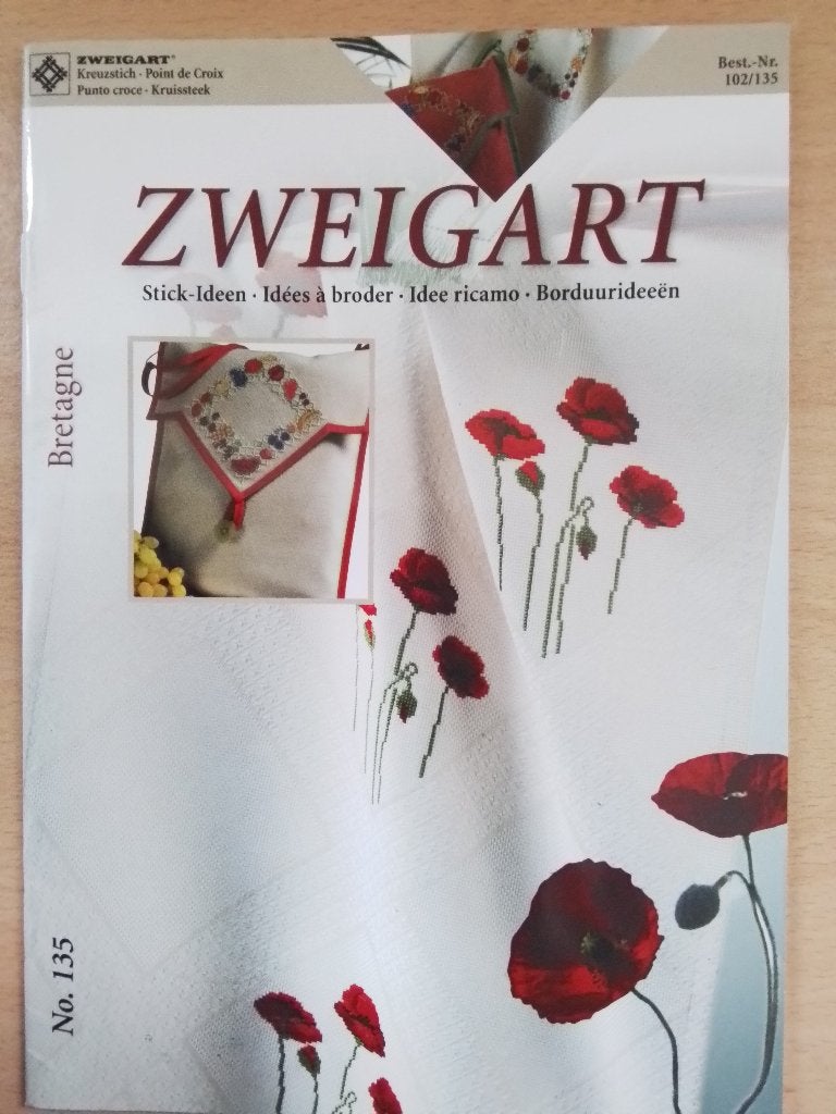 Zweigart borduurboekje nummer 135, Hobby en Vrije tijd, Ophalen of Verzenden, Zo goed als nieuw, Handborduren, Patroon