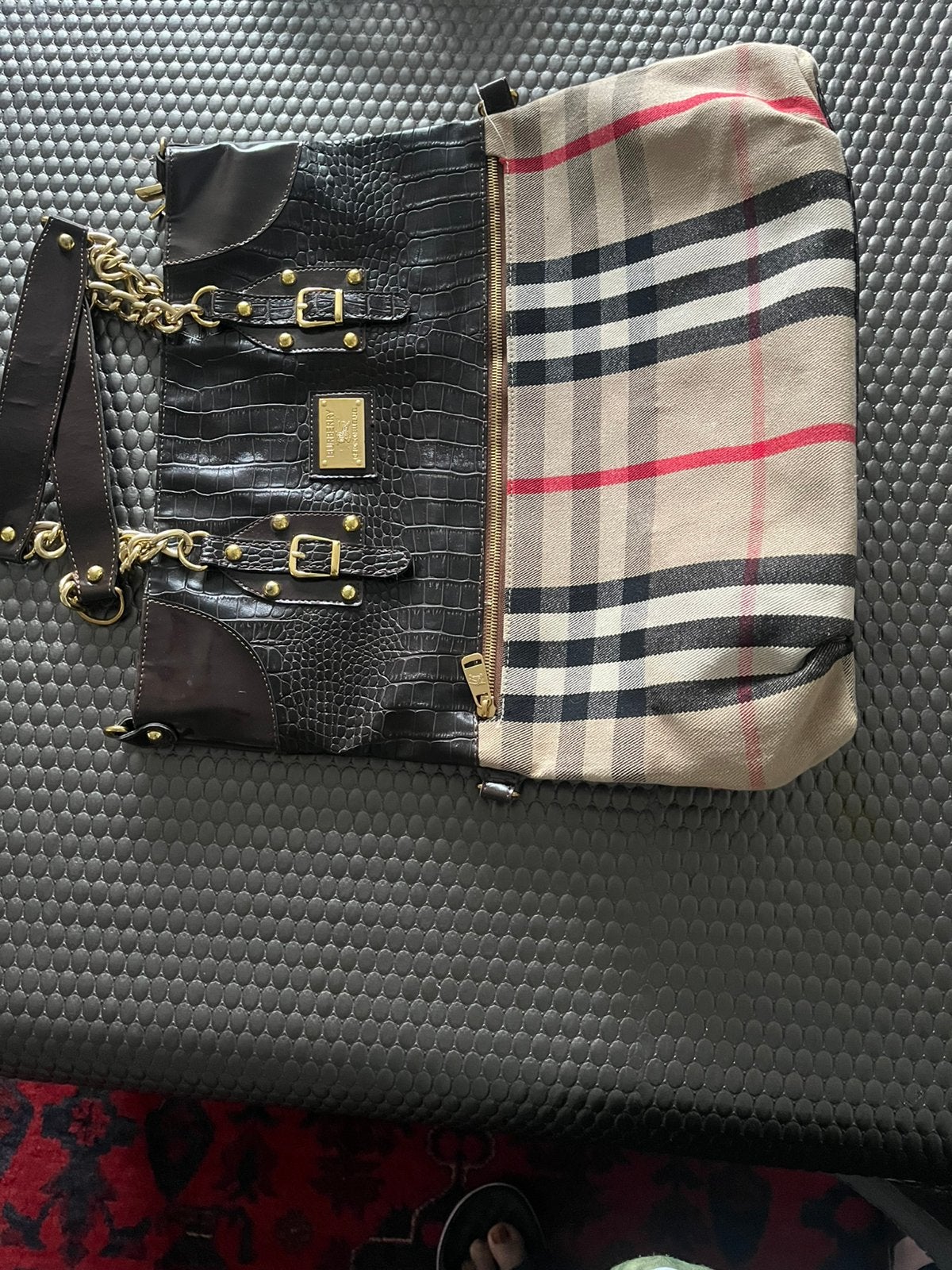 Burberry tas, Ophalen of Verzenden, Zo goed als nieuw, Rood, Dame