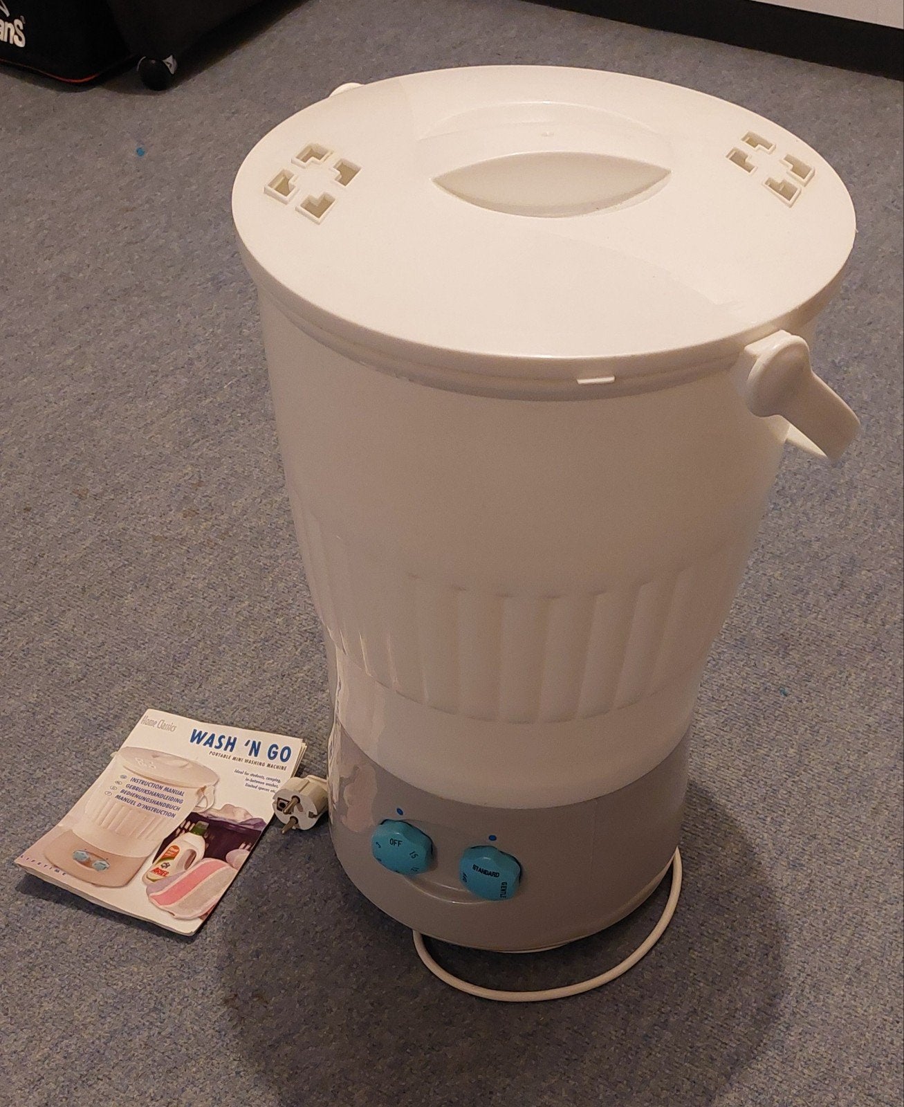 Home Classics Wash 'n Go Draagbare Mini camping Wasmachine, Ophalen, Minder dan 85 cm, Minder dan 4 kg, Bovenlader