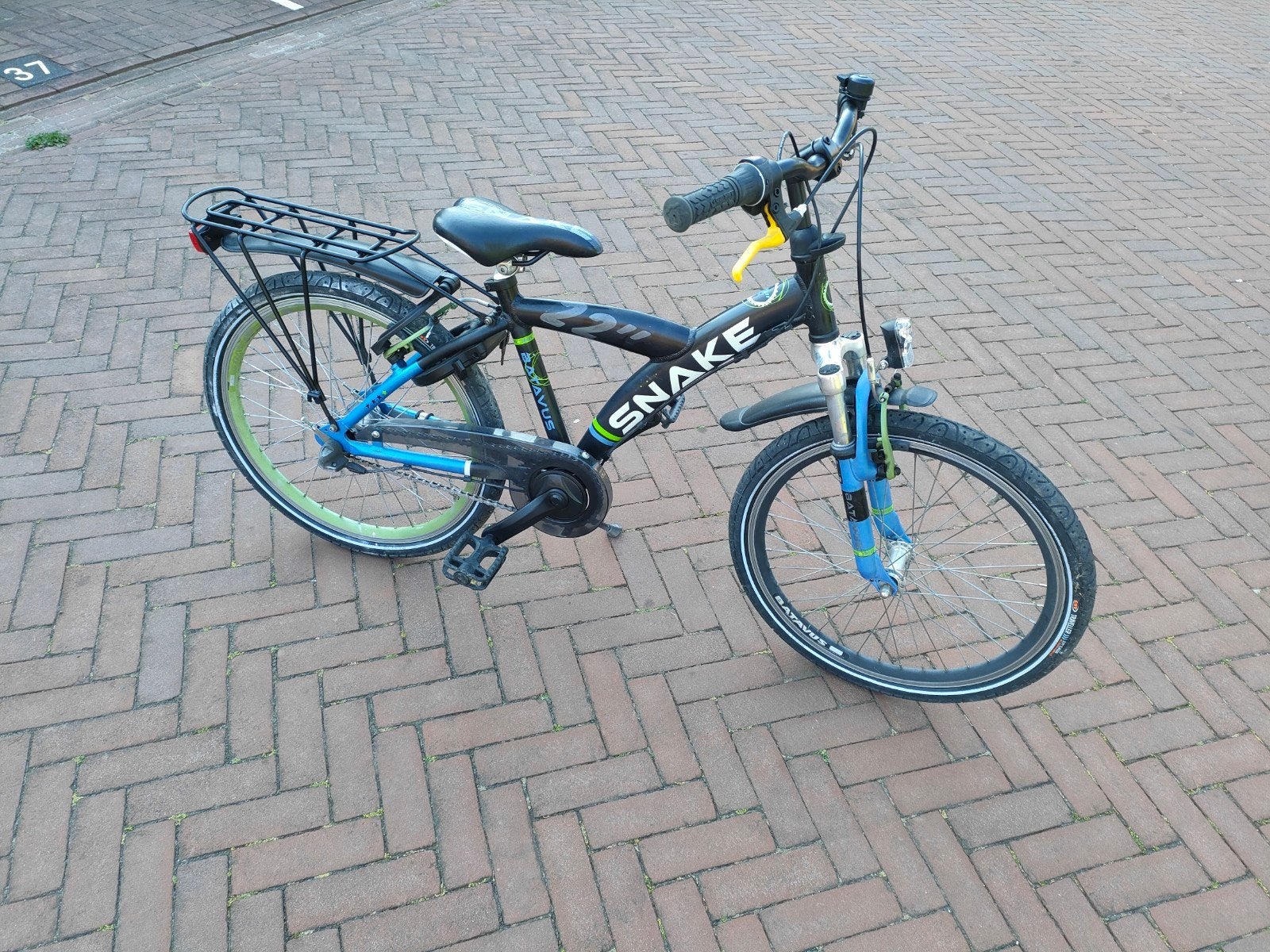 Batavus snake fiets 22 inch met 3 versnelling, Terugtraprem, 22 inch, Versnellingen, Ophalen of Verzenden