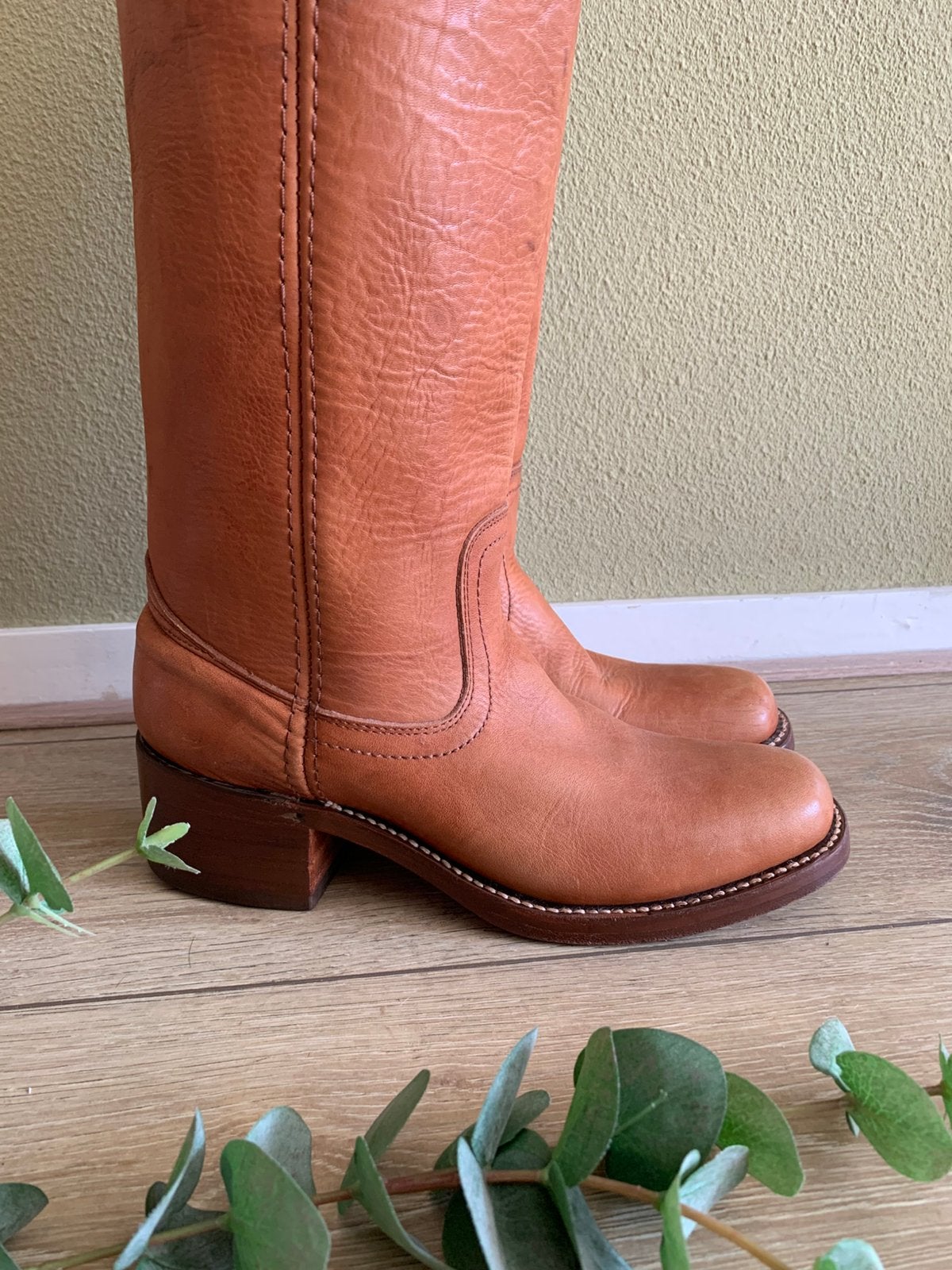 Buffalo hoge cowboylaarzen 39 campus retro boots blokhak, Hoge laarzen, -, Ophalen of Verzenden, Zo goed als nieuw