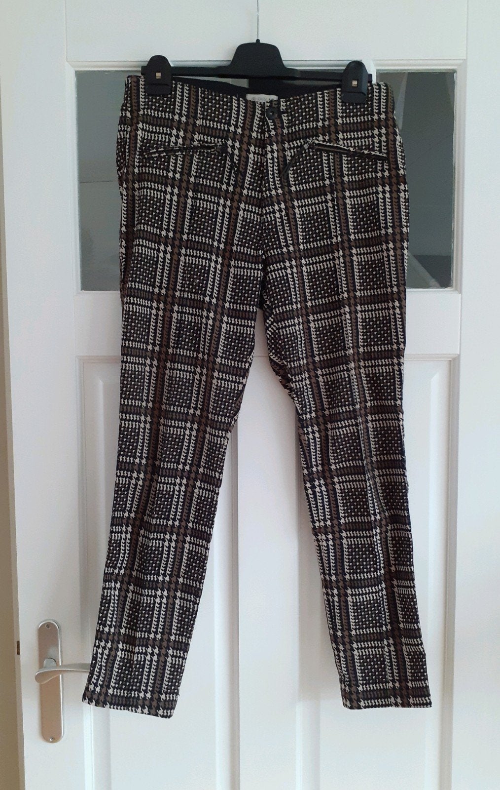 Para Mi broek olijfgroen met ruitje maat 40., Maat 38/40 (M), Para Mi, Meerkleurig, Ophalen of Verzenden