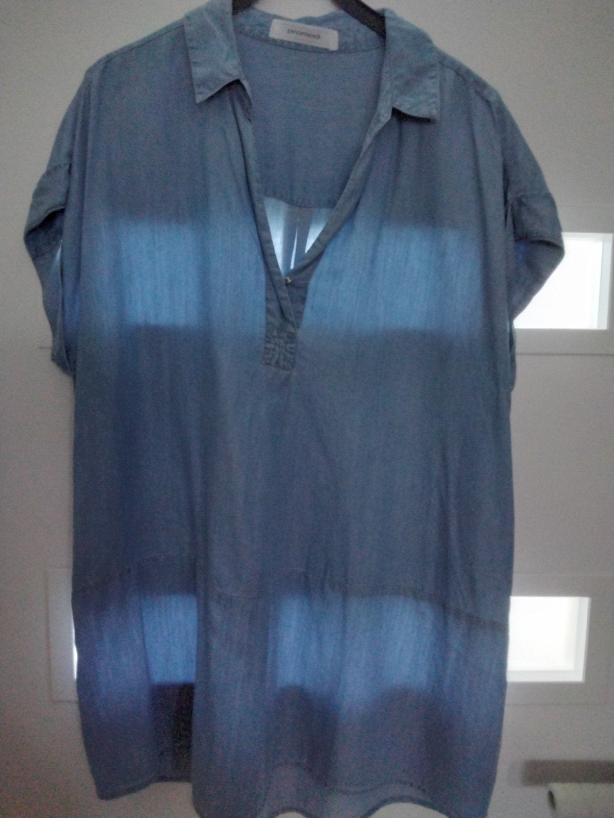 Promod dunne jeans jurk 42/44, Kleding | Dames, Jurken, Blauw, Maat 42/44 (L), Ophalen of Verzenden, Zo goed als nieuw