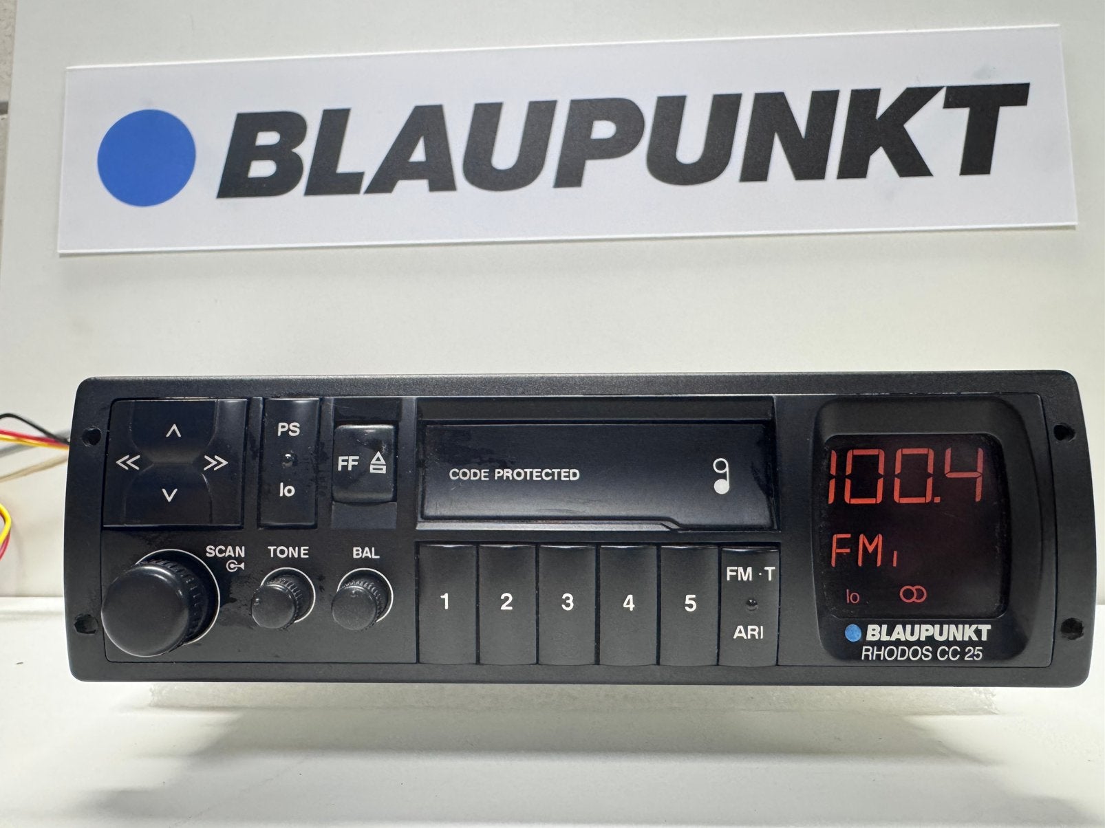 Blaupunkt Rhodos CC25 Radio/Cassette 4 Luidsprekeruitgangen, Auto diversen, Autoradio's, Ophalen of Verzenden, Gebruikt