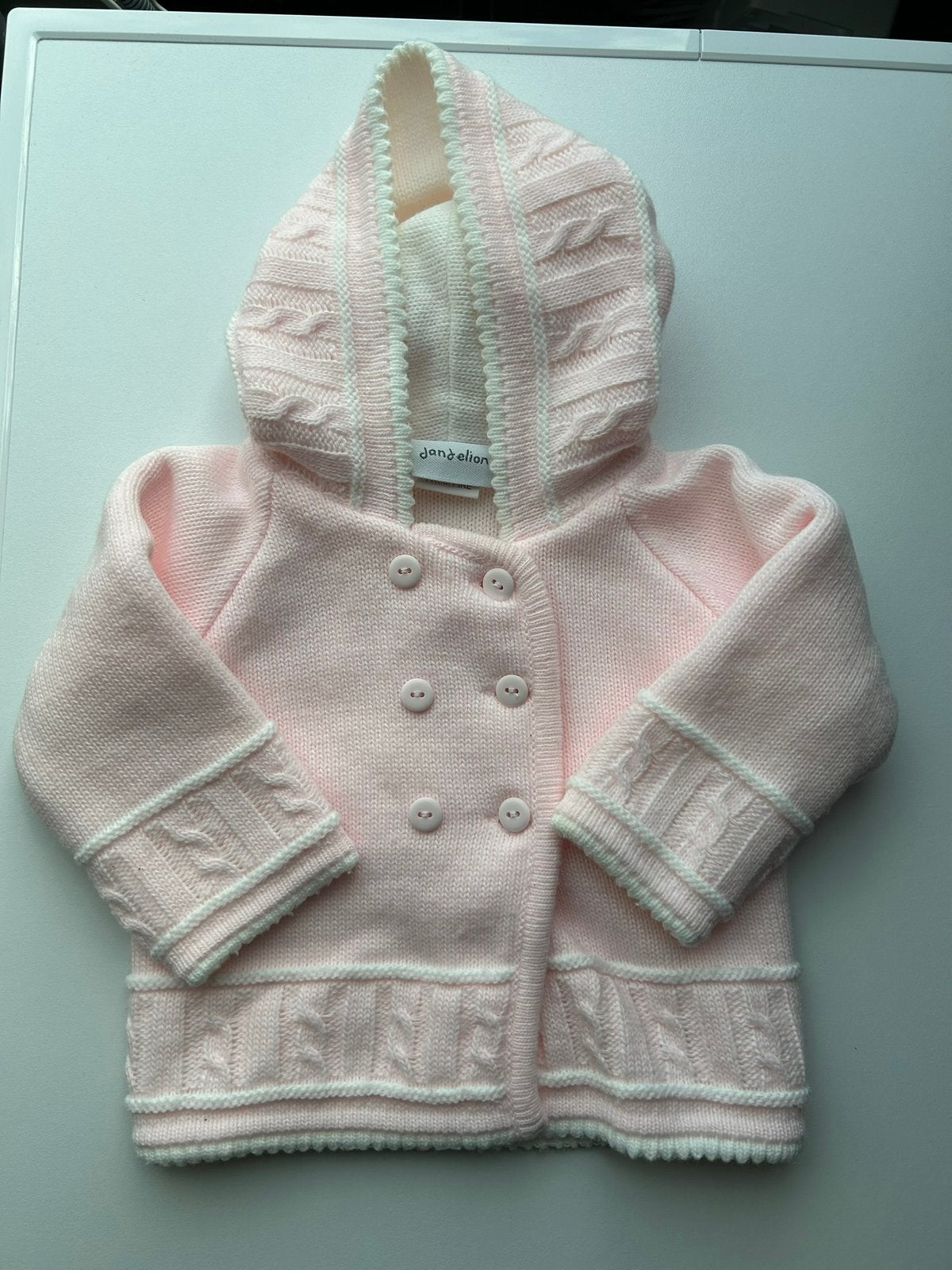 Dandelion vestje/jasje 68, Kinderen en Baby's, Babykleding | Maat 68, Ophalen of Verzenden, Zo goed als nieuw, Meisje, Truitje of Vestje