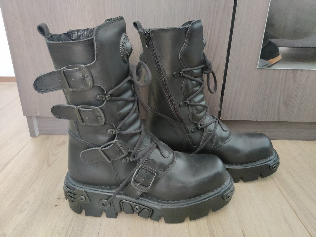 New Rock laarzen zwart, Ophalen, Zwart, Boots, Nieuw