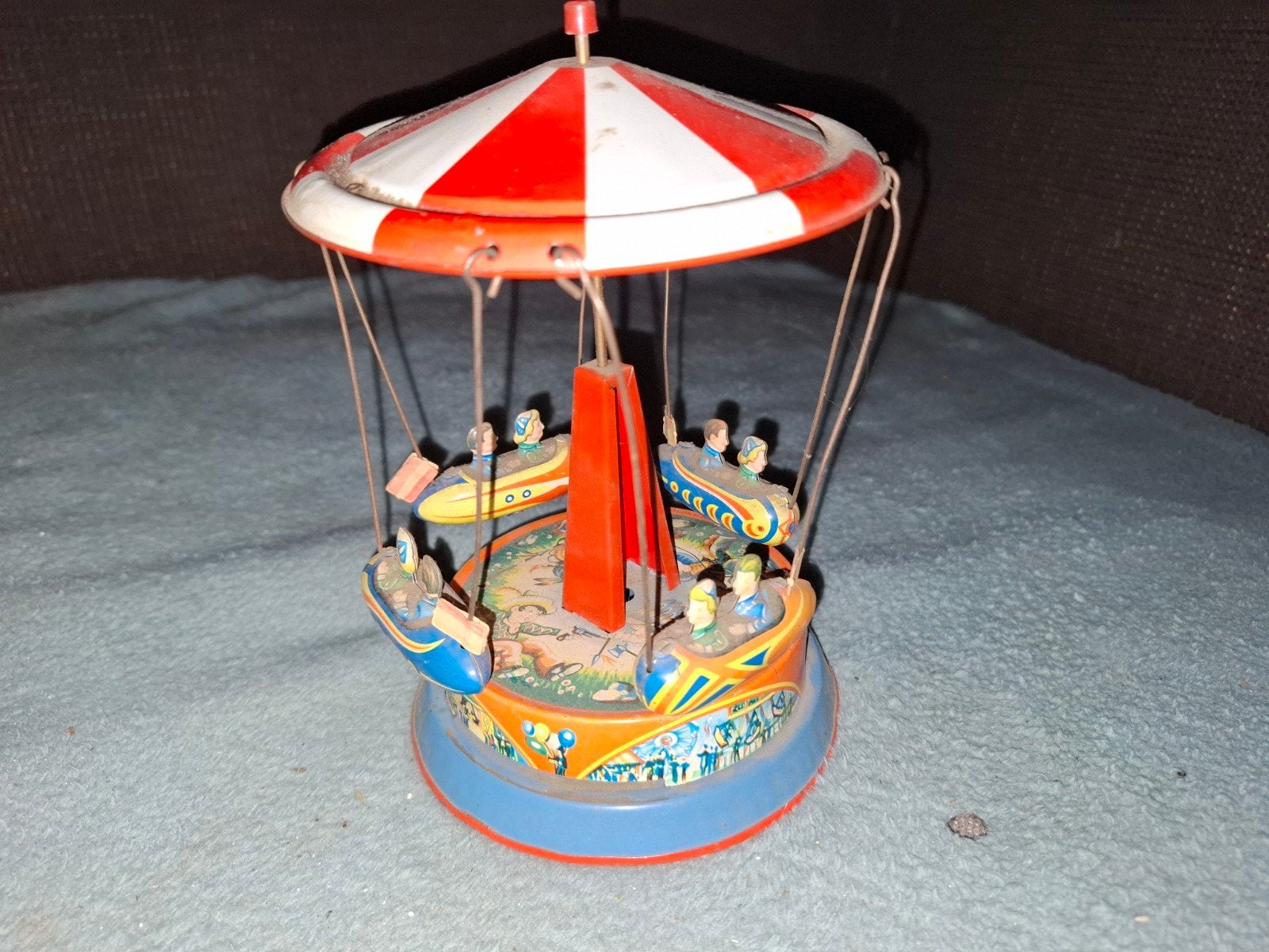 Vintage Blikken Carrousel Speelgoed - Jaren '50, Ophalen of Verzenden