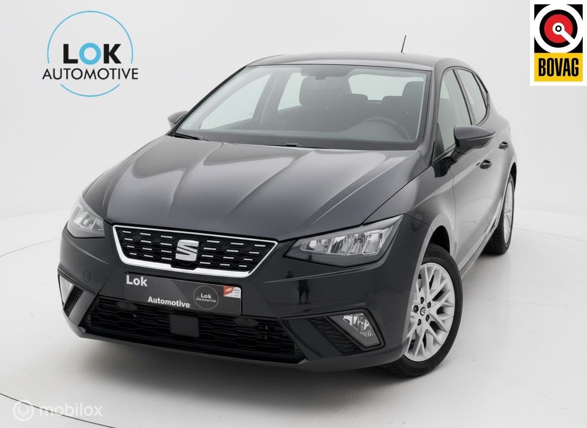 Seat Ibiza 1.0 TSI Xcellence VIRTUAL|AUTOMAAT|KEYLESS|ALCANT, Gebruikt, Zwart, Alcantara, 3 cilinders