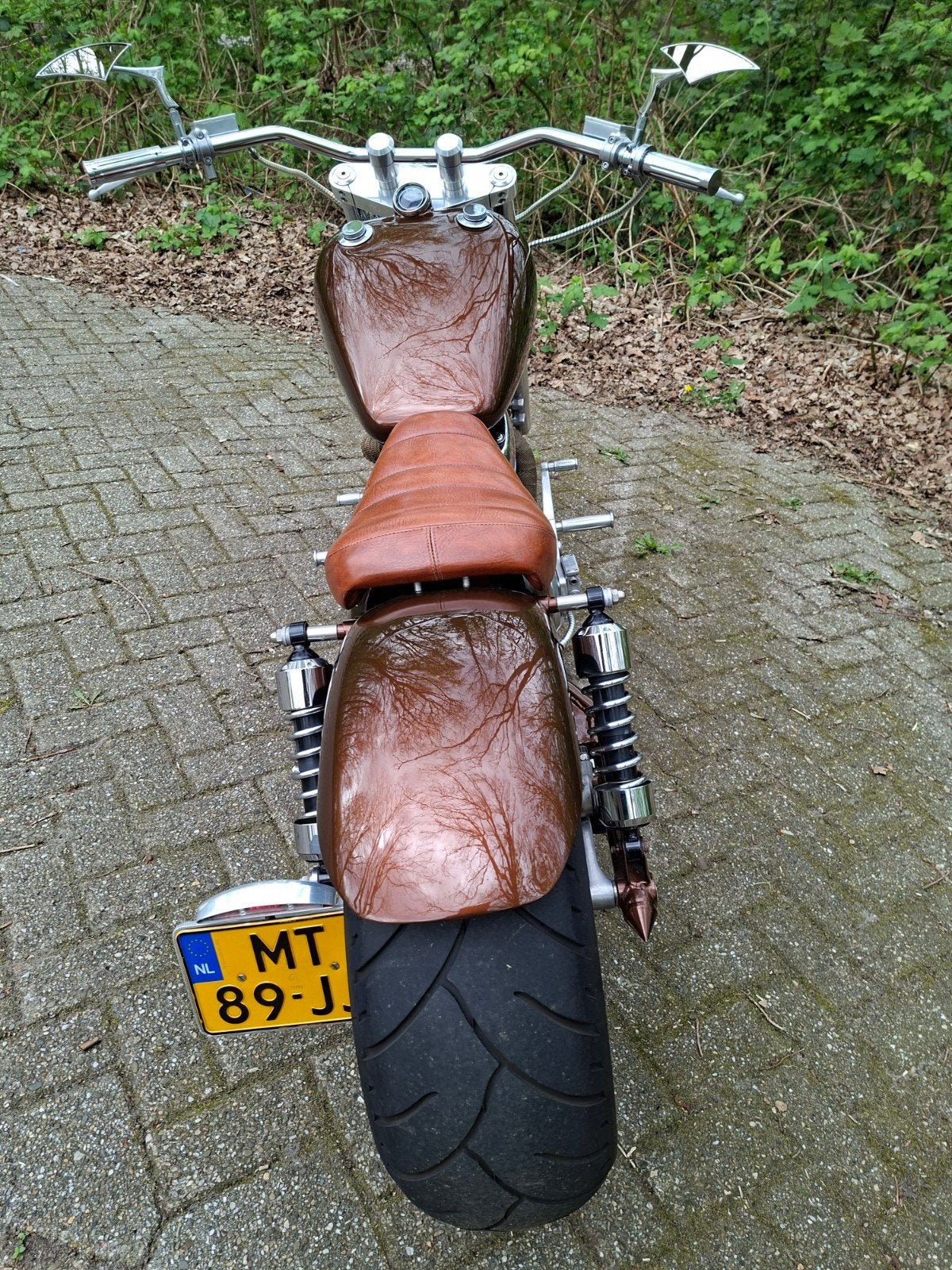 Unieke Custom Chopper 240 achterband - Suzuki Intruder 800, Motoren, 2 cilinders, Chopper, Gebruikt, Particulier