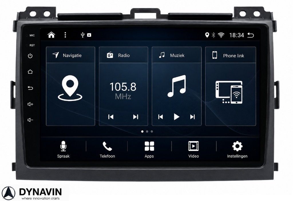navigatie toyota landcruiser 120 android 16 qualcomm Dynavin, Ophalen of Verzenden, Dynavin, Verkoop@inbouwnavigatie.com, Oberonweg 262 3208pg