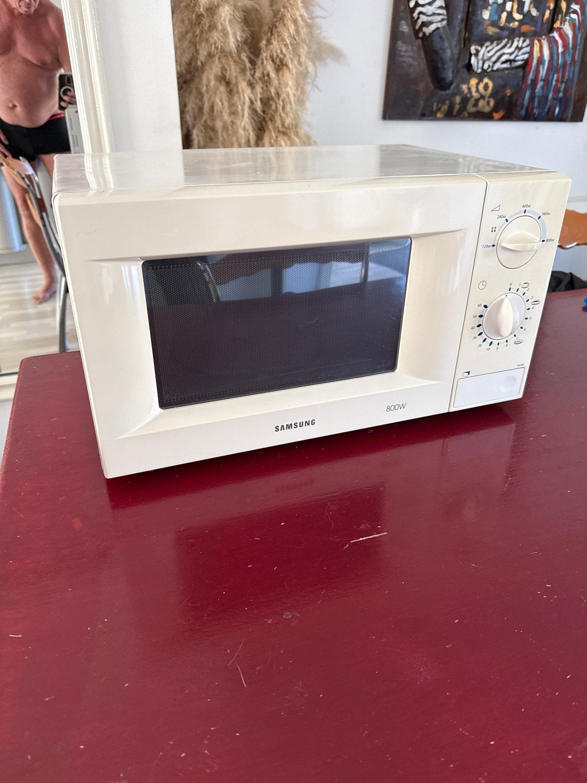 Samsung Magnetron 800W - Compact en Betrouwbaar, Ophalen, Gebruikt, Minder dan 45 cm, Magnetron