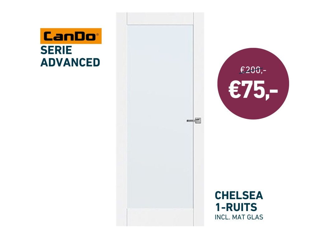 CanDo binnendeur - Advanced serie - ALLES MOET WEG!, 80 tot 100 cm, Binnendeur, Niet ingevuld, Nieuw