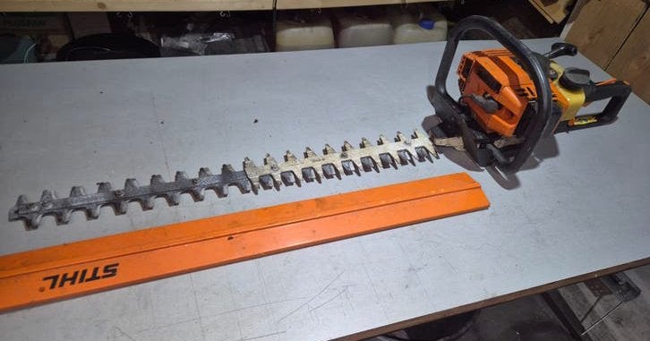 Heggenschaar Benzine Stihl, Tuin en Terras, Heggenscharen, Ophalen, Gebruikt, Benzine