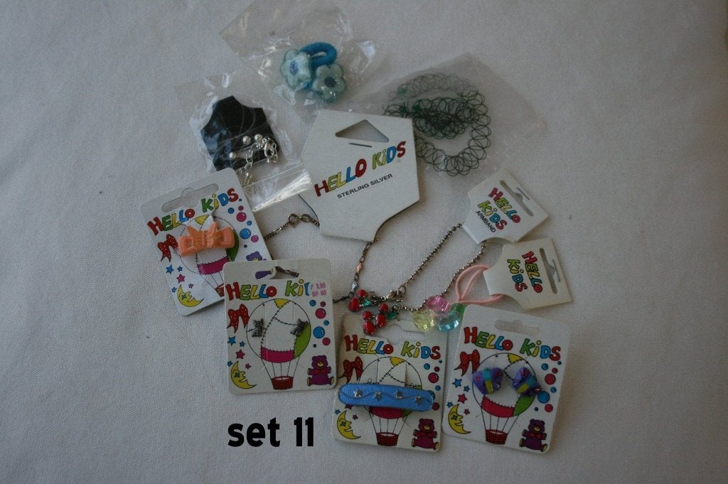 Setje met 10 nieuwe kindersieraden (11), Ophalen of Verzenden, Nieuw, Overige kleuren, Overige typen