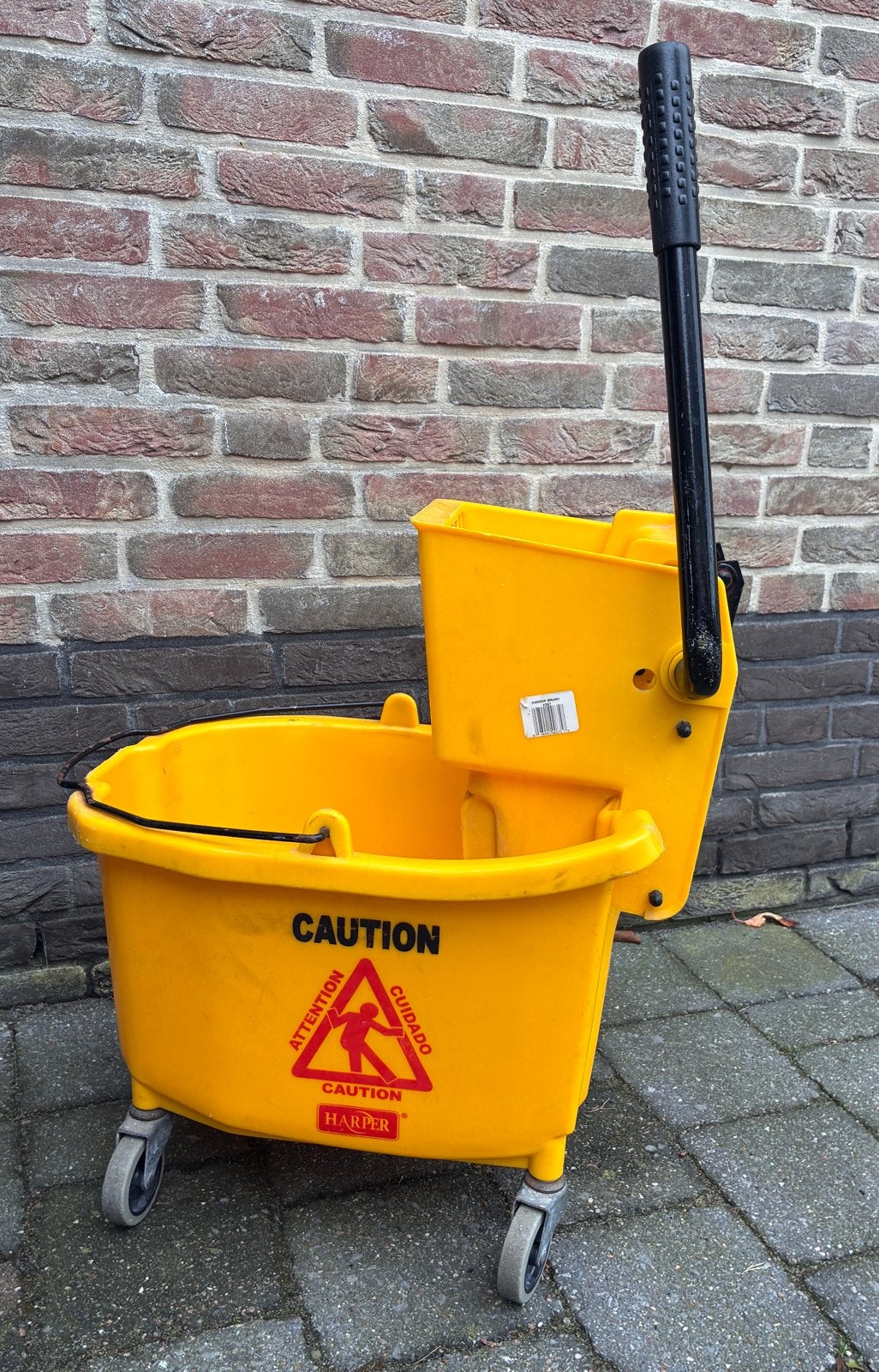 Mop / dweilemmer met pers en wieltjes., Ophalen, Dweilemmer, -bak, of -wagen