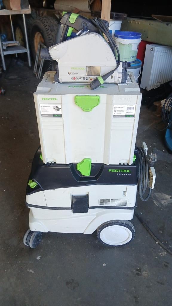 Festool Invalzaag TS55 EBQ met Stofzuiger CTL 26 E, Doe-het-zelf en Verbouw, Gereedschap | Zaagmachines, Ophalen of Verzenden