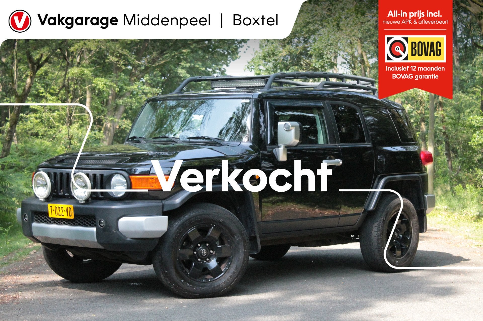Toyota FJ Cruiser 4.0 VVTi | Camera | Carplay | Cruise, Automaat, 12 maanden, Stof, Gebruikt